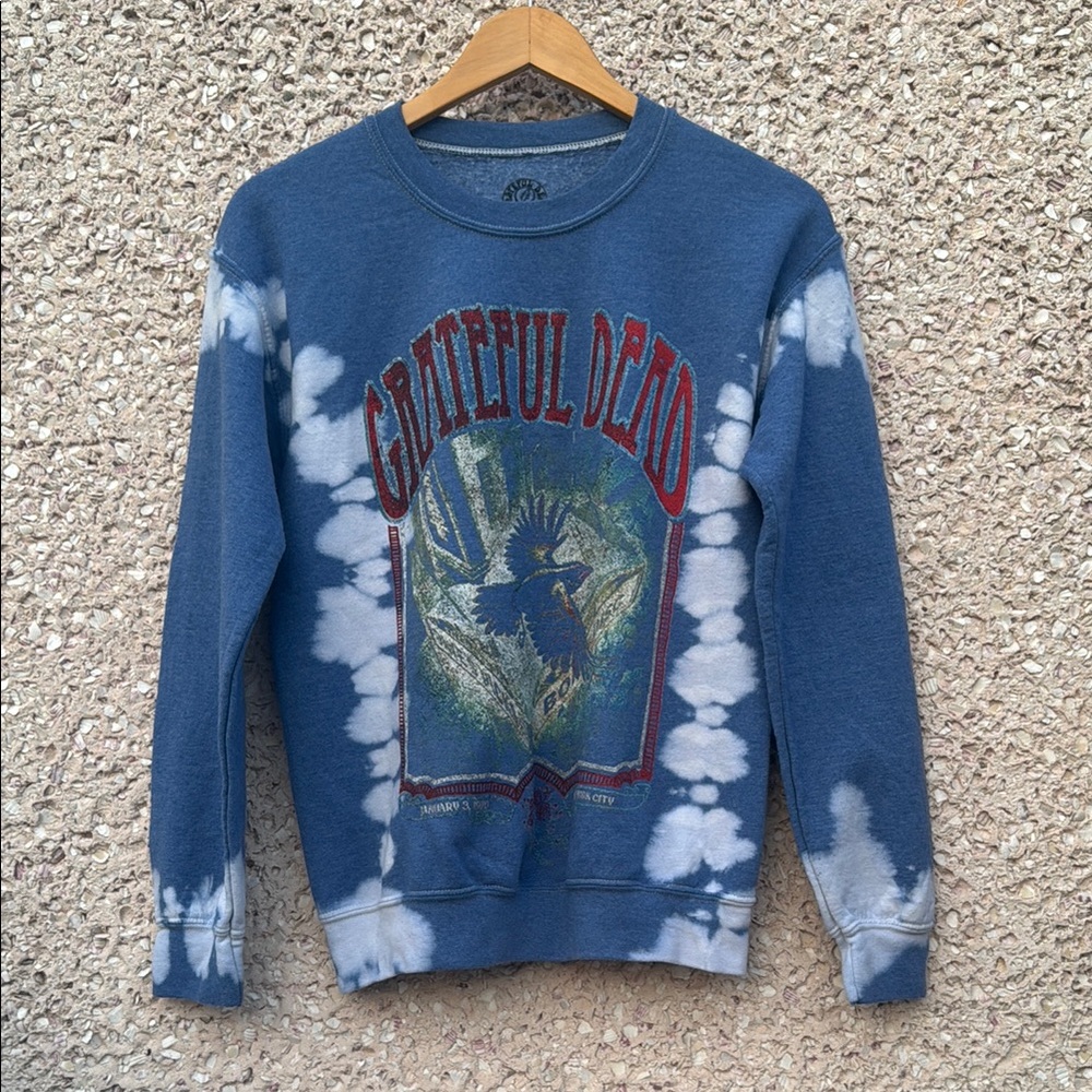 Grateful Dead Sweatshirt in Royal Tie Dye NWT